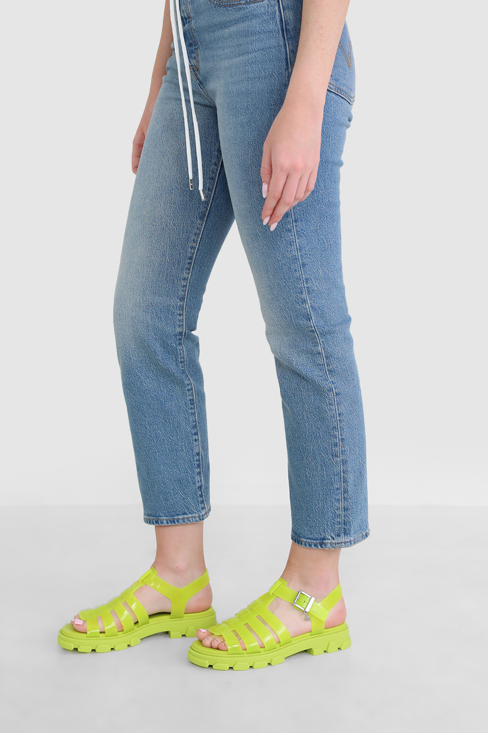 סנדלי פי וי סי שטוחים 